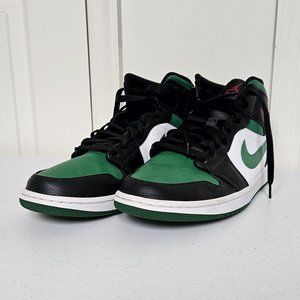 Nike Air Jordan 1 Mid Pine Green Men's size 12  554724-067